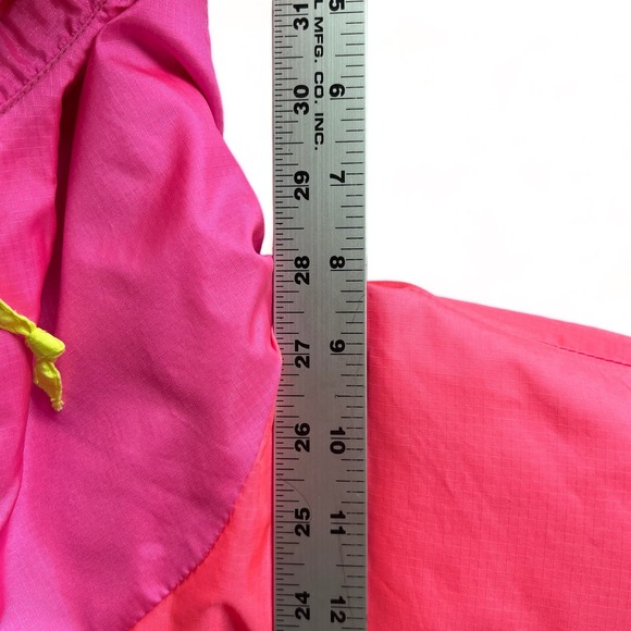 Vintage 80s Serac Anorak Lined Windbreaker Nylon Zip Jacket Neon Pink 4 S Ski - Picture 10 of 16